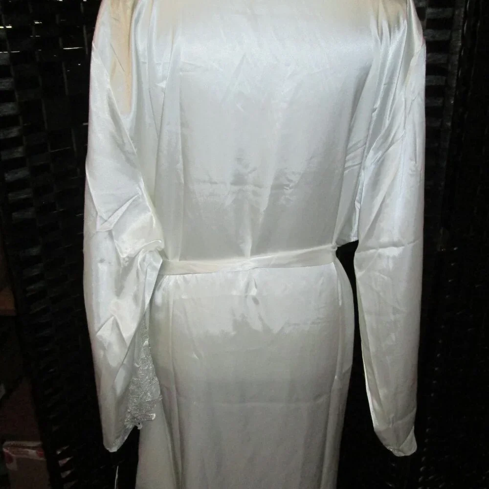 Bridal by Flora Nikrooz Satin Stella Robe 3X NWT - Picture 9 of 11
